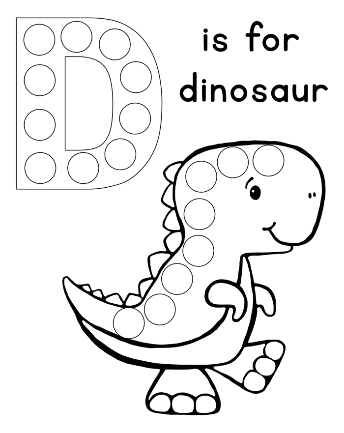 Dot to Dot A to Z Dinosaur Tracing Exercise for Preschool Learners Connect the alphabet dots to reveal a dinosaur picture on this Pre-K worksheet activity
