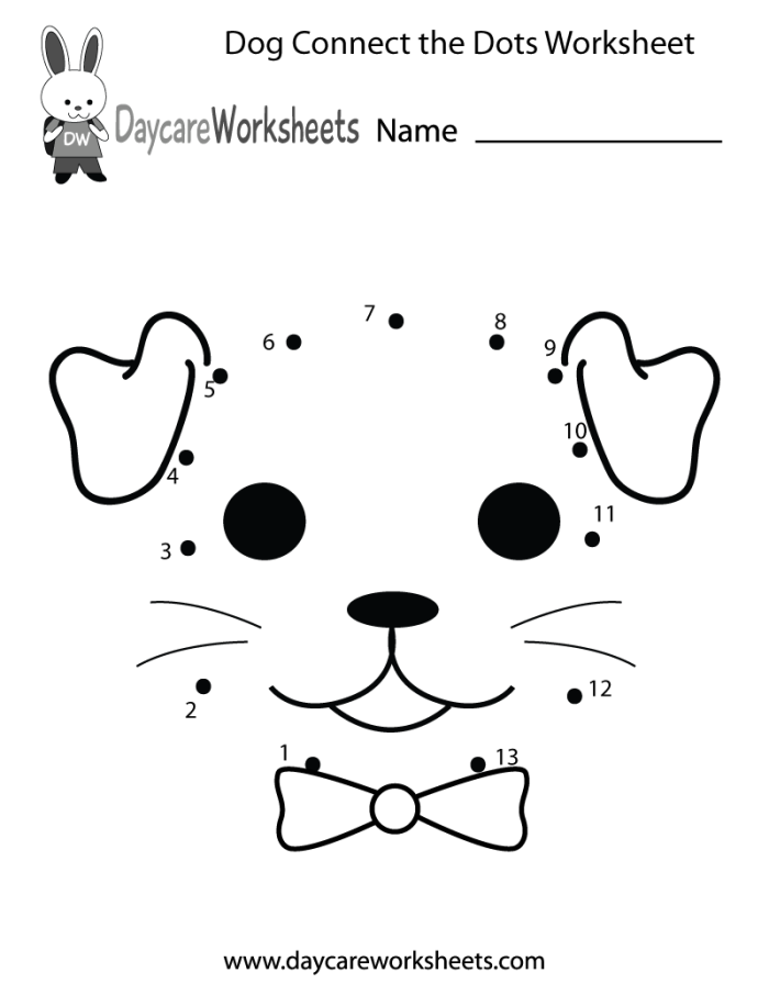 Alphabet Dot-to-Dot Dog House activity page for early learners Fun dot-to-dot worksheet of a dog in a doghouse to help Pre-K kids learn the alphabet