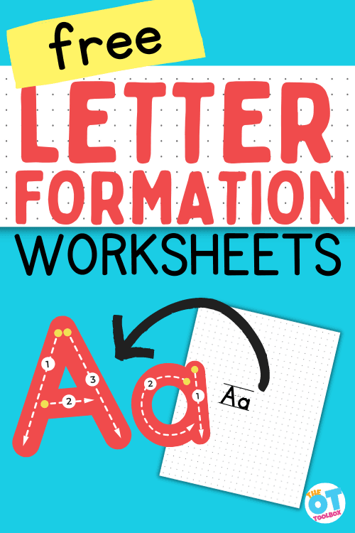 Letter formation assessment worksheet for tracing the alphabet in Pre-K