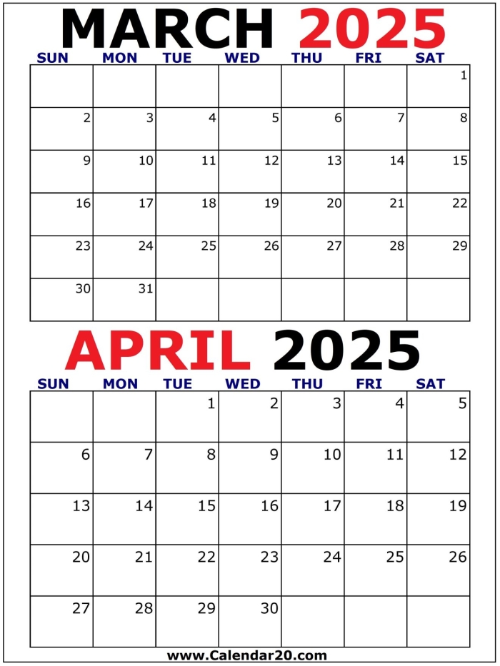 Pre-K worksheet showing an empty April calendar for students to fill in dates and color images