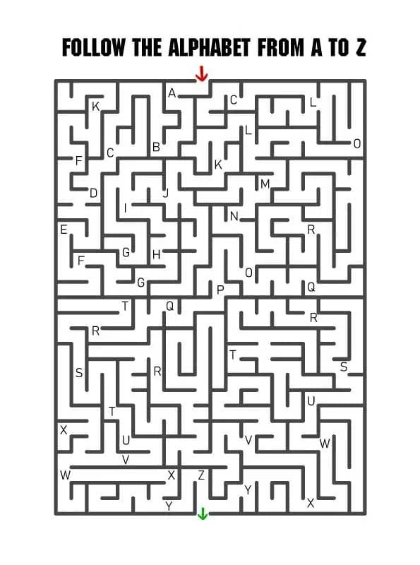 Shapes Maze Worksheet: Help the Astronaut Find His Way Home! Colorful shapes maze worksheet for Pre-K children featuring an astronaut navigating stars