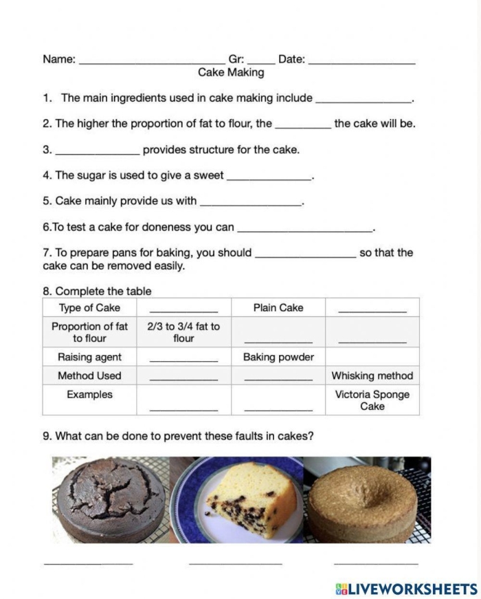 Baking a Cake sequencing activity for Pre-K students Evan and his friends follow steps to bake a cake in this engaging worksheet