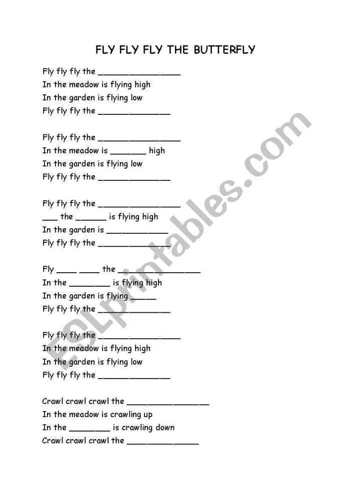 Image title for the Fly, Butterfly, Fly! geometry activity for young learners ALT text for a Pre-K worksheet showing butterflies tracing curved lines to fly across the page