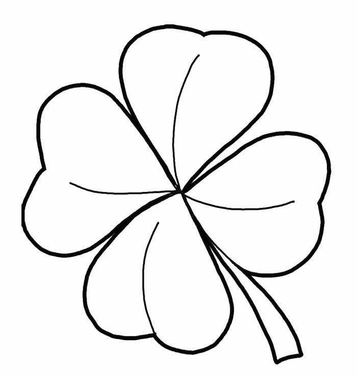 Clover Coloring Page worksheet for Pre-K students featuring a festive hat full of shamrocks for St. Patricks Day