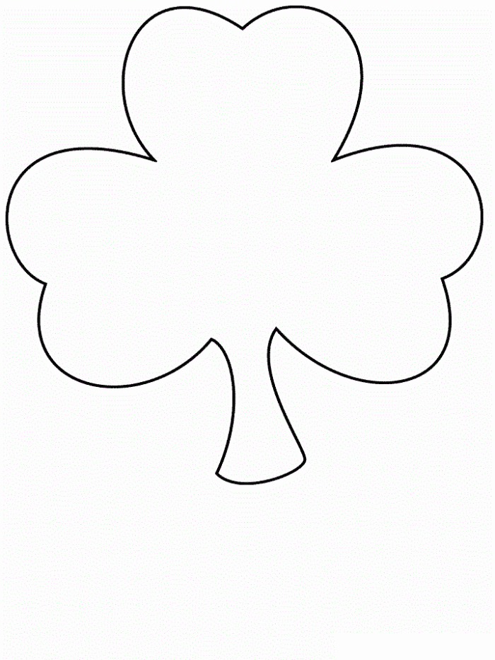 Pre-K sight words clover coloring page worksheet featuring a top hat filled with shamrocks for St. Patricks Day