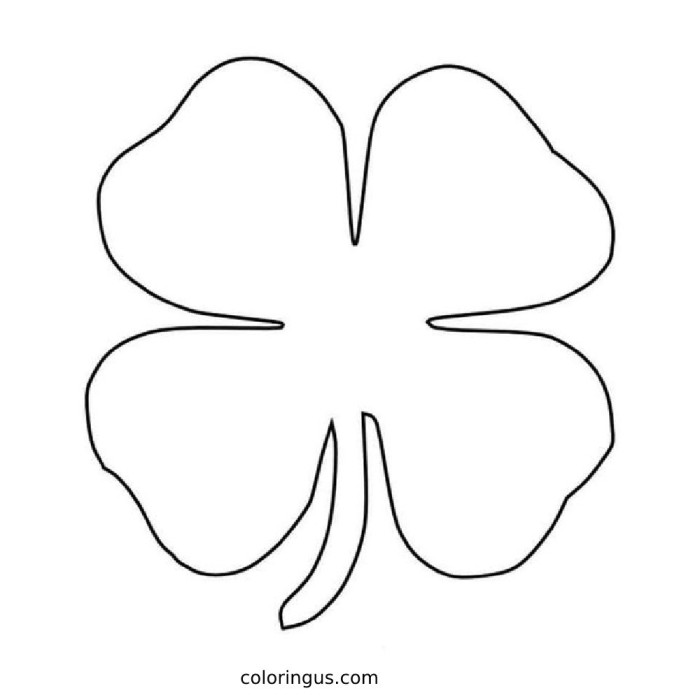 Pre-K sight words clover coloring page worksheet featuring a hat filled with lucky clovers
