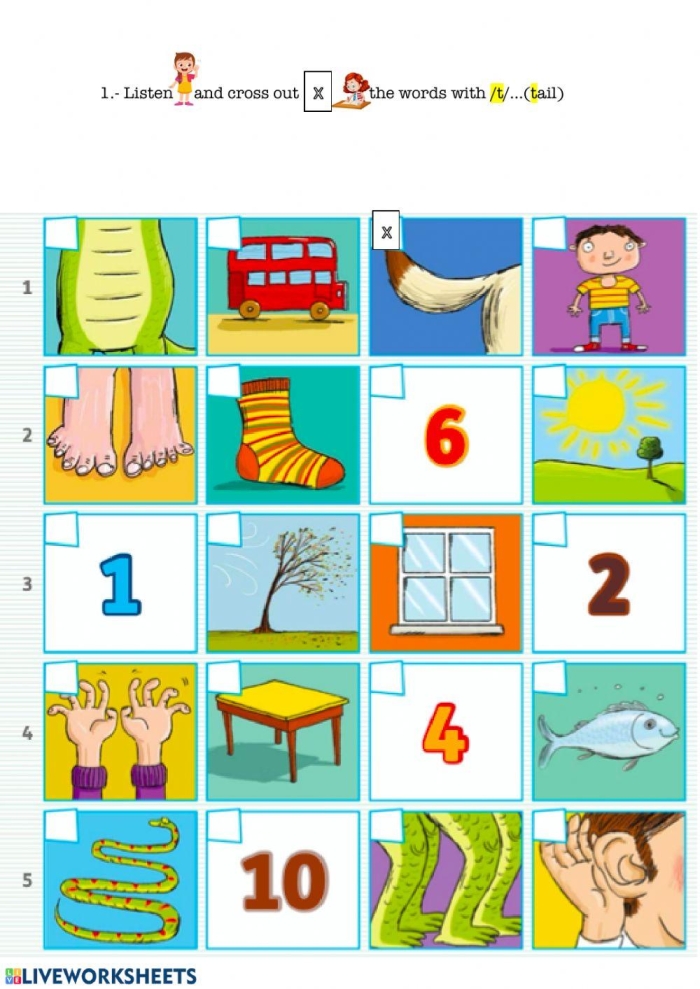 Life Science worksheet for Pre-K Colorful T is for... worksheet designed for preschool children to learn the alphabet and practice letter T sounds. Engaging activity page for Pre-K students featuring fun illustrations and coloring opportunities.