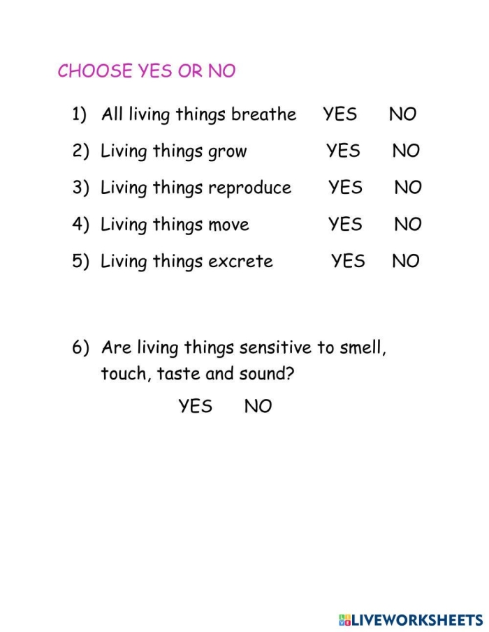 Fun Living Things Worksheet for Kids - Image 18 Coloring worksheet for identifying living things for Pre-K learners
