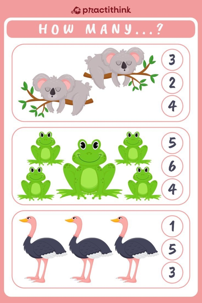 Pre-K worksheet page 24 featuring multiple shapes and colors for counting and sorting practice