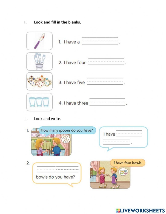 Colorful worksheet for Pre-K kids to practice counting and sorting different shapes