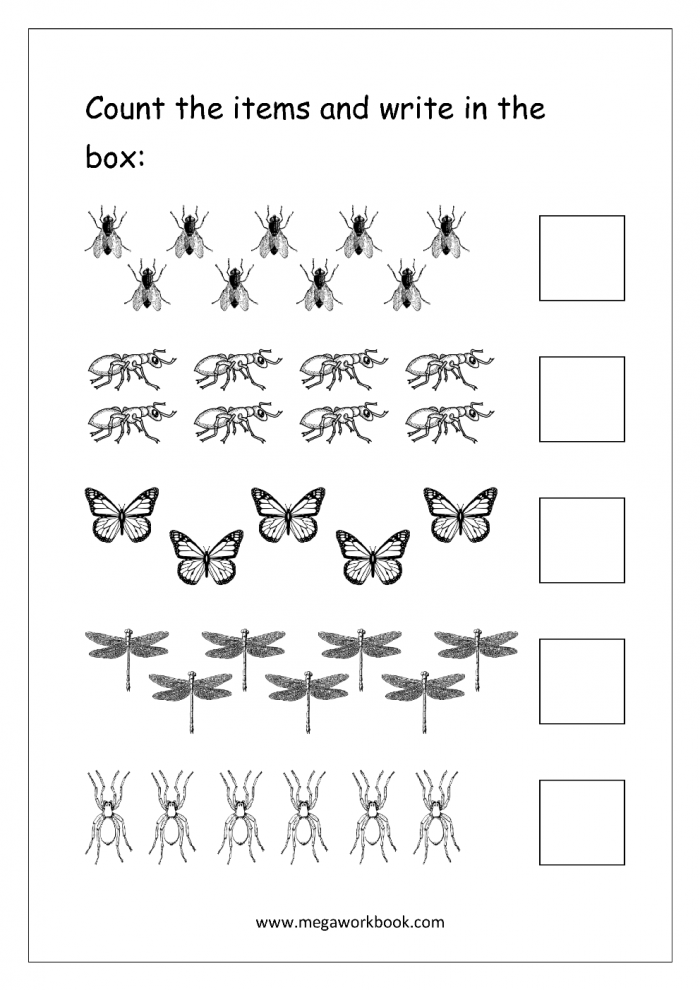 Engaging math activity for young learners focusing on counting and comparing amounts Counting Practice worksheet for numbers 1-10 designed for Pre-K children