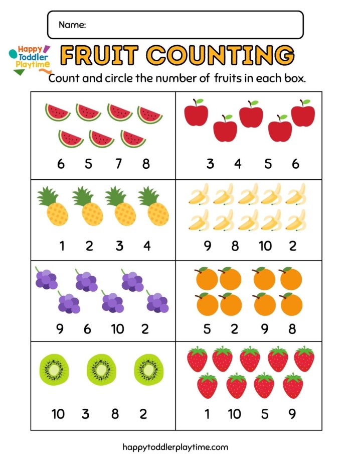 Colorful counting activities for preschoolers to enhance their number skills Counting Practice worksheet for numbers 1-10 designed for Pre-K children