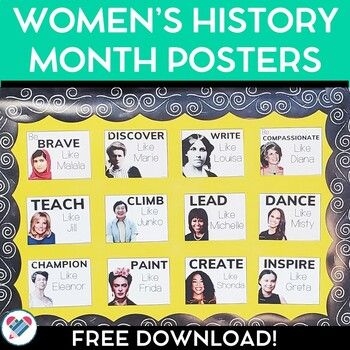 Women Who Dared to Dream Counting Poster Worksheet 23 Colorful worksheet featuring illustrations of historic women for Pre-K counting practice