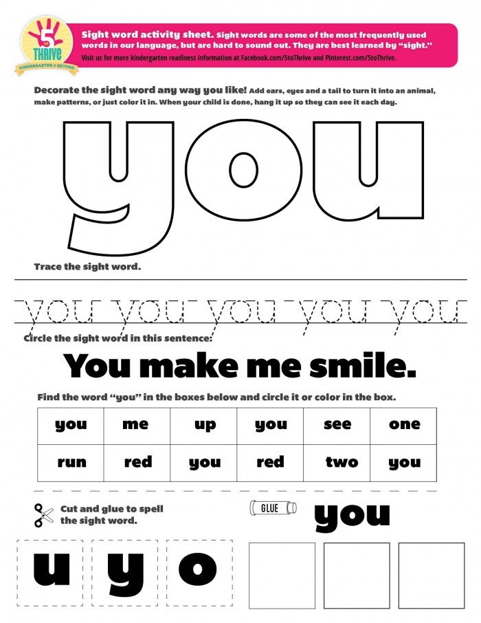 Spruce Up the Sight Word To Preschool Writing Worksheet 23 Pre-K student coloring the sight word to on a creative writing activity page
