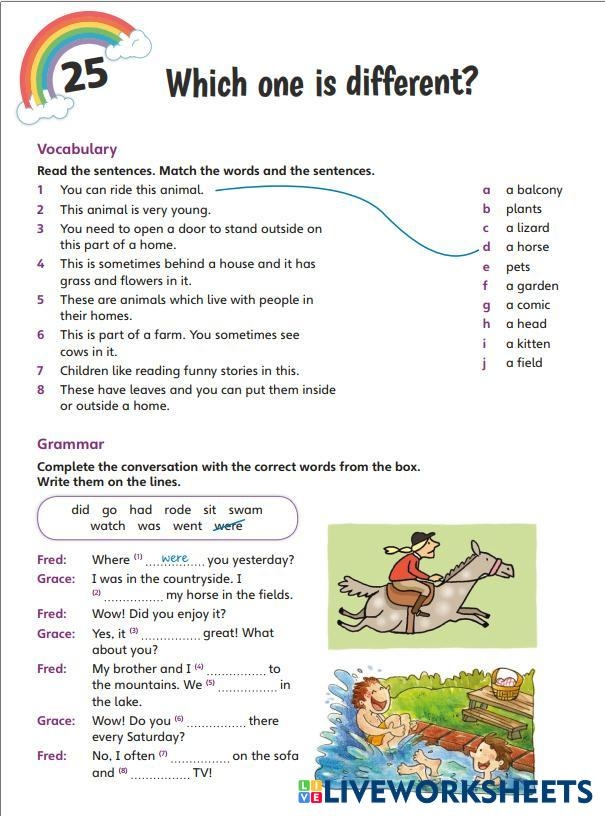 Children's worksheet featuring community helpers for critical thinking skills