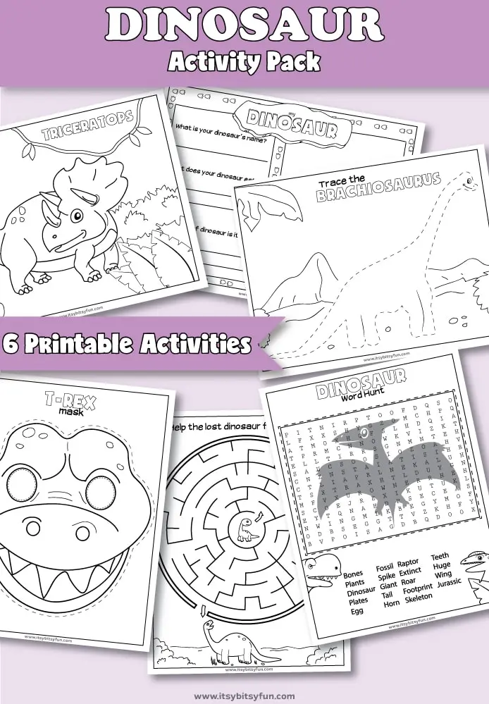 Color by number worksheet featuring playful dinosaurs for preschoolers