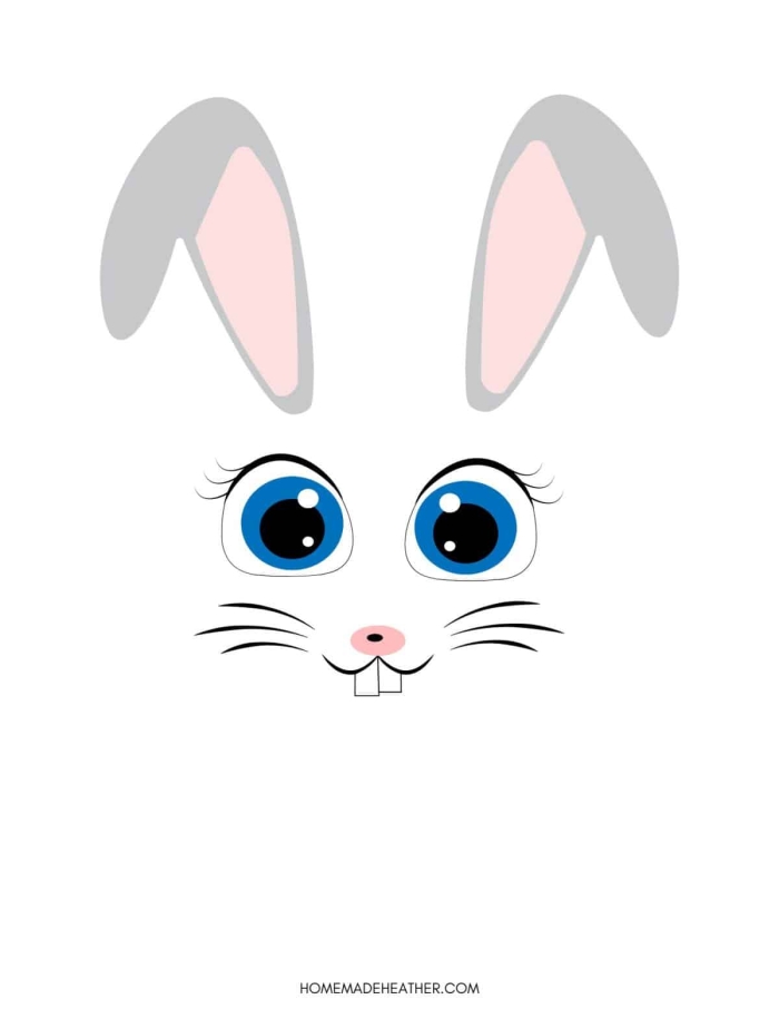 Pre-K students coloring Easter Bunny Stand-Ups to practice grammar and mechanics skills