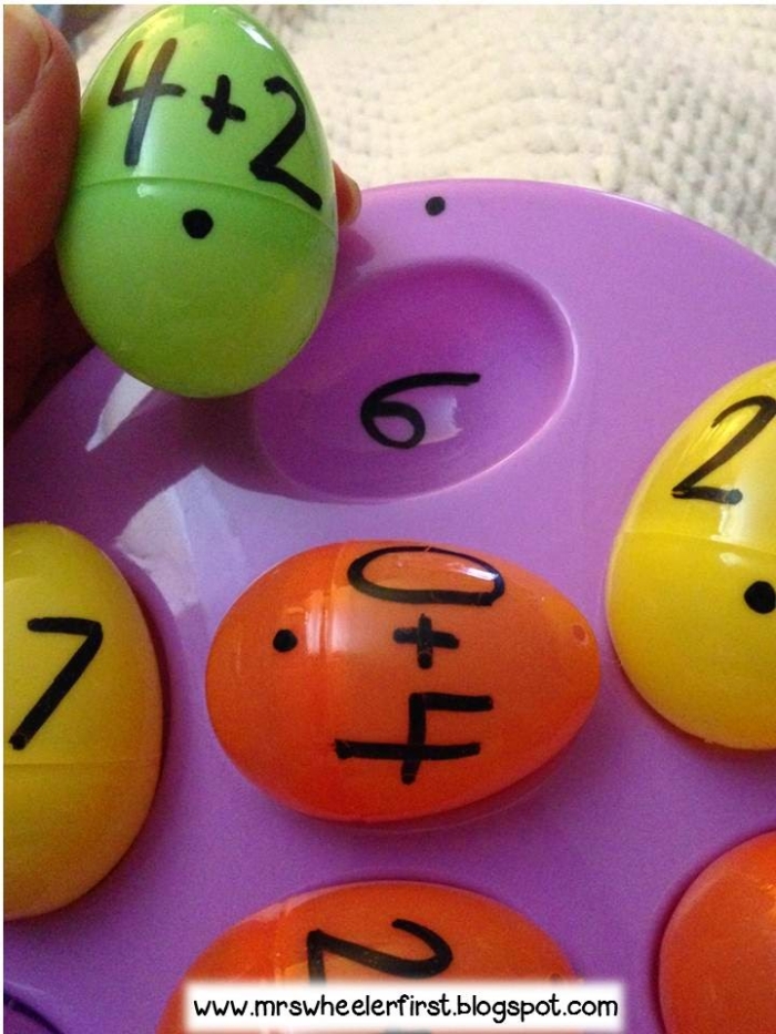 A child navigating through an Easter egg-themed maze puzzle designed for preschool learning