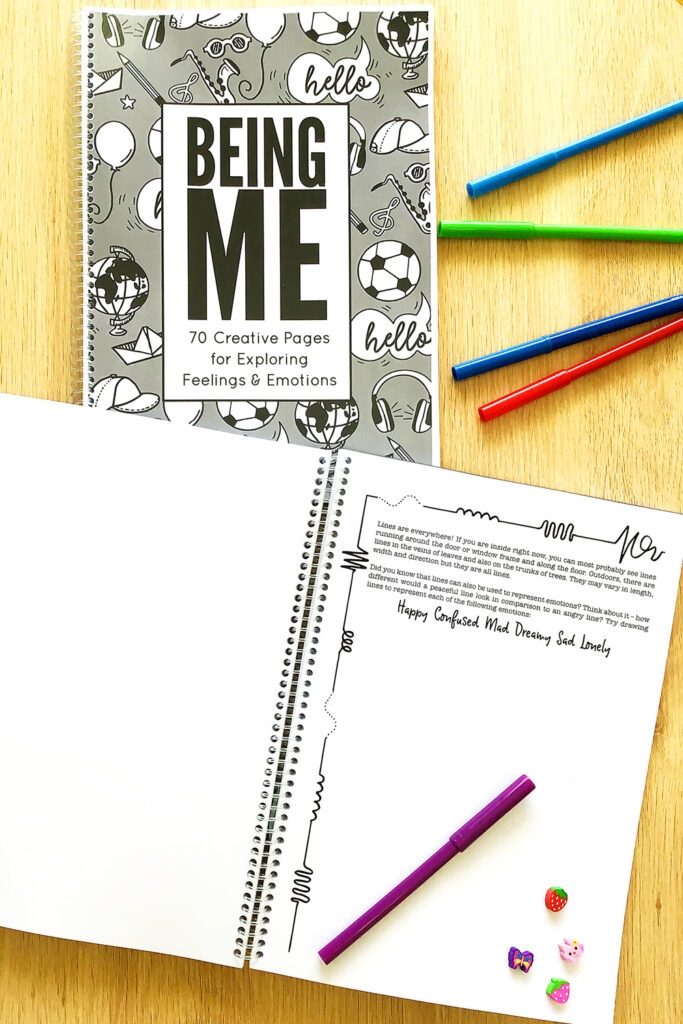 Emotions Journal worksheet for Pre-K: cover creation and drawing prompt for self-expression. Colorful Emotions Journal worksheet designed for Pre-K students to create a personalized cover and draw their feelings. Engaging social emotional learning activity for young learners.
