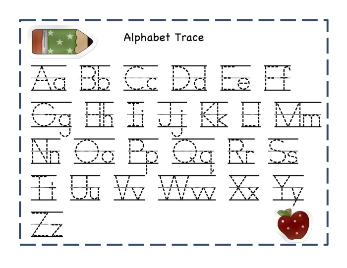 Pre-K Life Science worksheet featuring letters to trace for fine motor skill development
