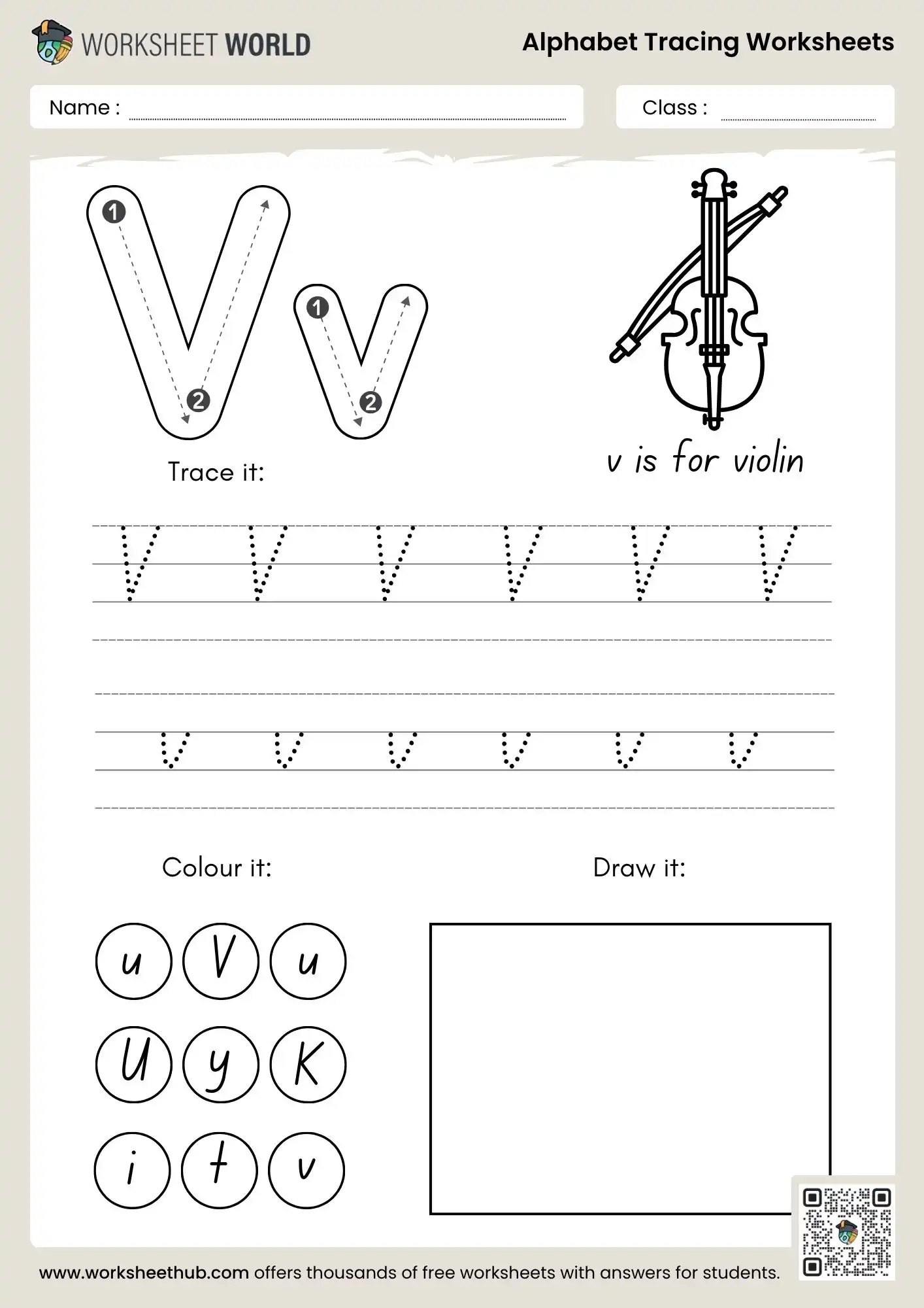 Tracing the letter V worksheet for young learners in geometry education Worksheet for practicing tracing the letter V for Pre-K students to enhance fine motor skills