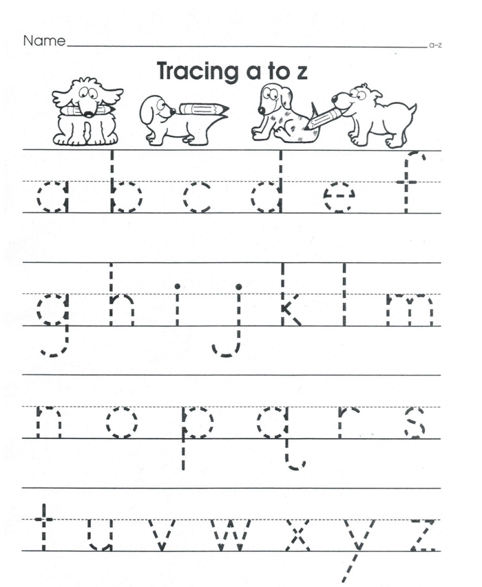 Trace the Letters worksheet designed for Pre-K students to enhance fine motor skills