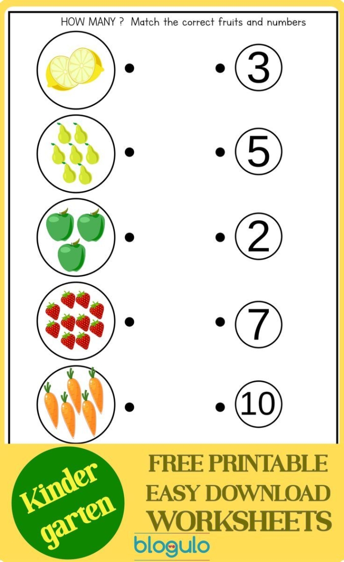 Engaging activity for tracing curved lines and matching numbers to fruits Colorful Match the Numbers with the Fruits worksheet designed for Pre-K handwriting practice
