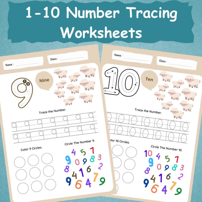 worksheet for learning the number 1 with fun activities for Pre-K children
