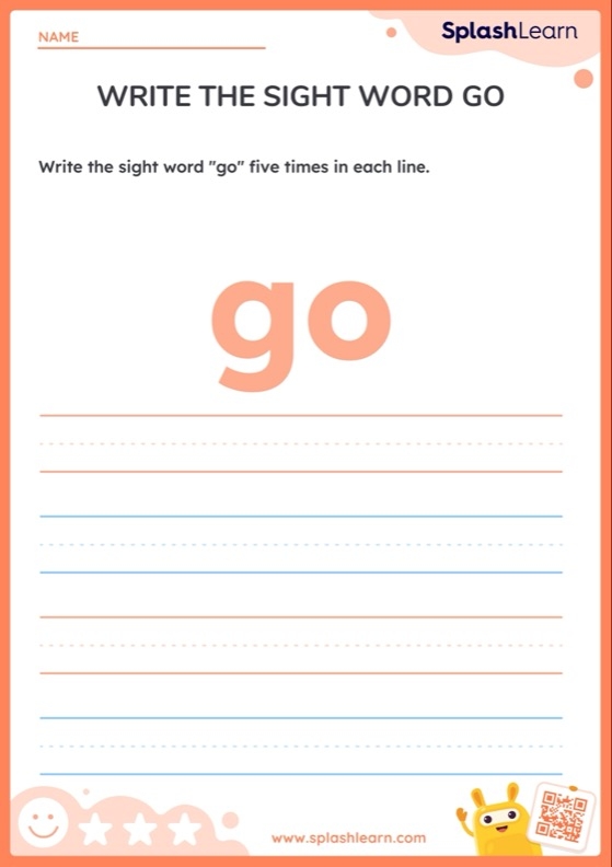 Spruce Up the Sight Word: Go worksheet featuring engaging activities for Pre-K learners