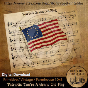 Pre-K student working on a You are a Grand Old Flag patriotic coloring worksheet