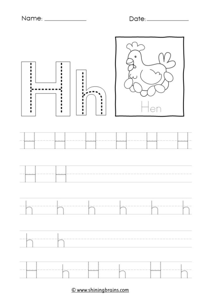 Interactive Letter H worksheet designed for preschool and early elementary students Worksheet featuring hands-on activities for identifying words that begin with the letter H for young learners
