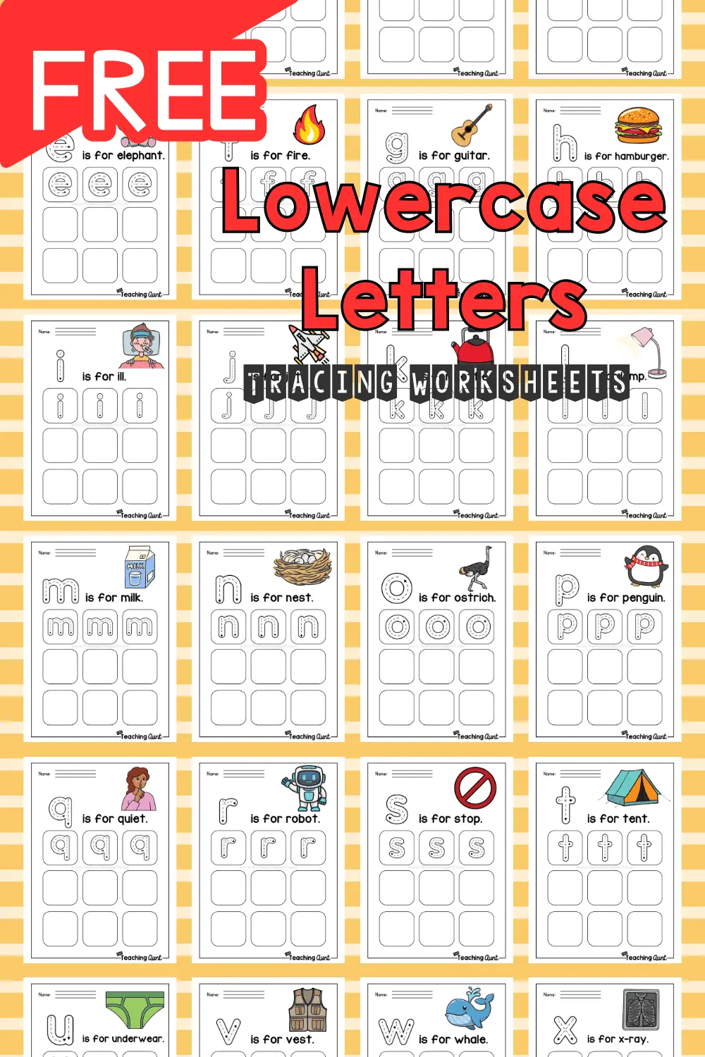 Tracing worksheet for lowercase letters c, o, and a designed for Pre-K handwriting practice