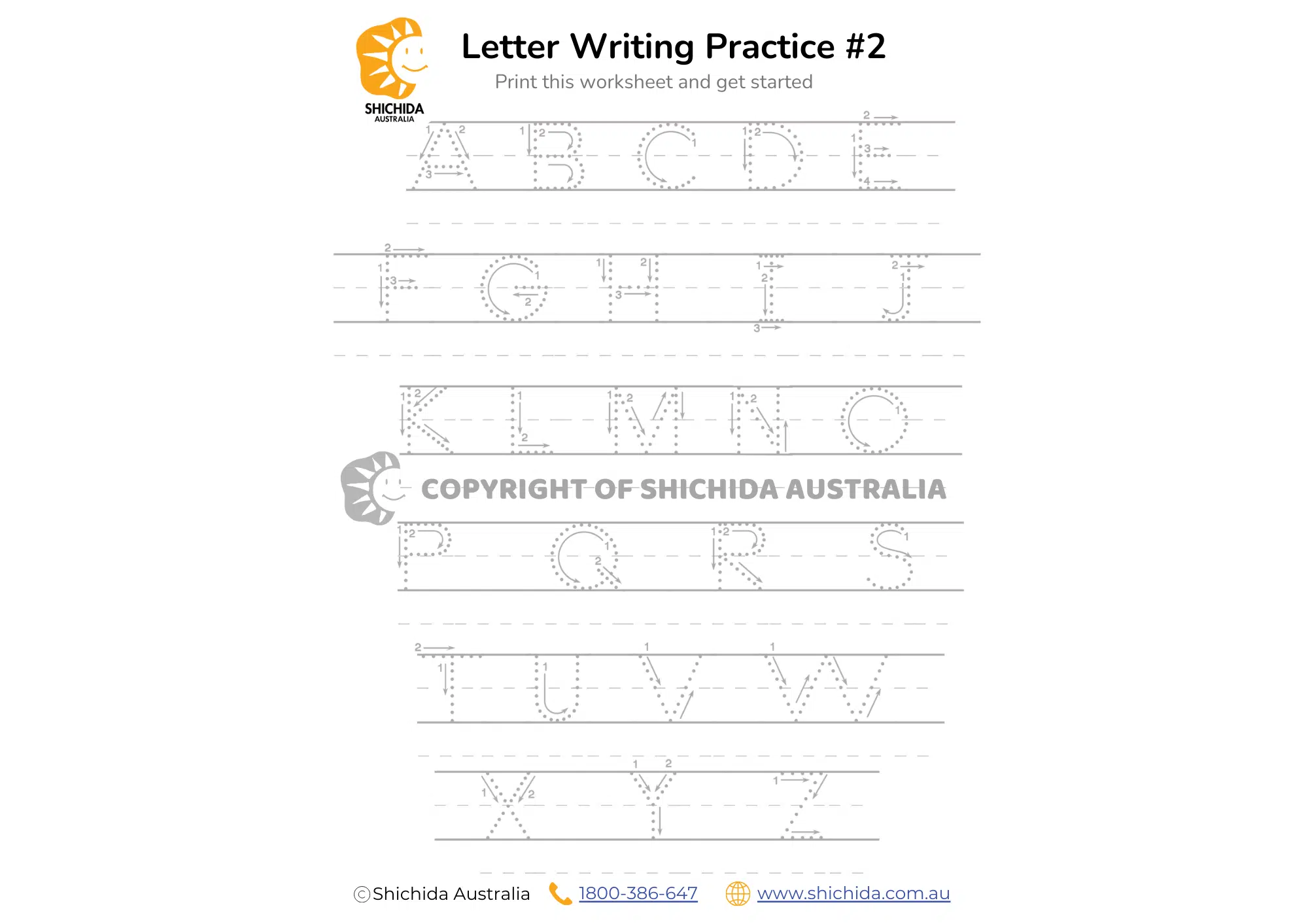 Tracing and writing lowercase a worksheet for preschool learners 16 Lowercase letter a handwriting practice worksheet for Pre-K students 16