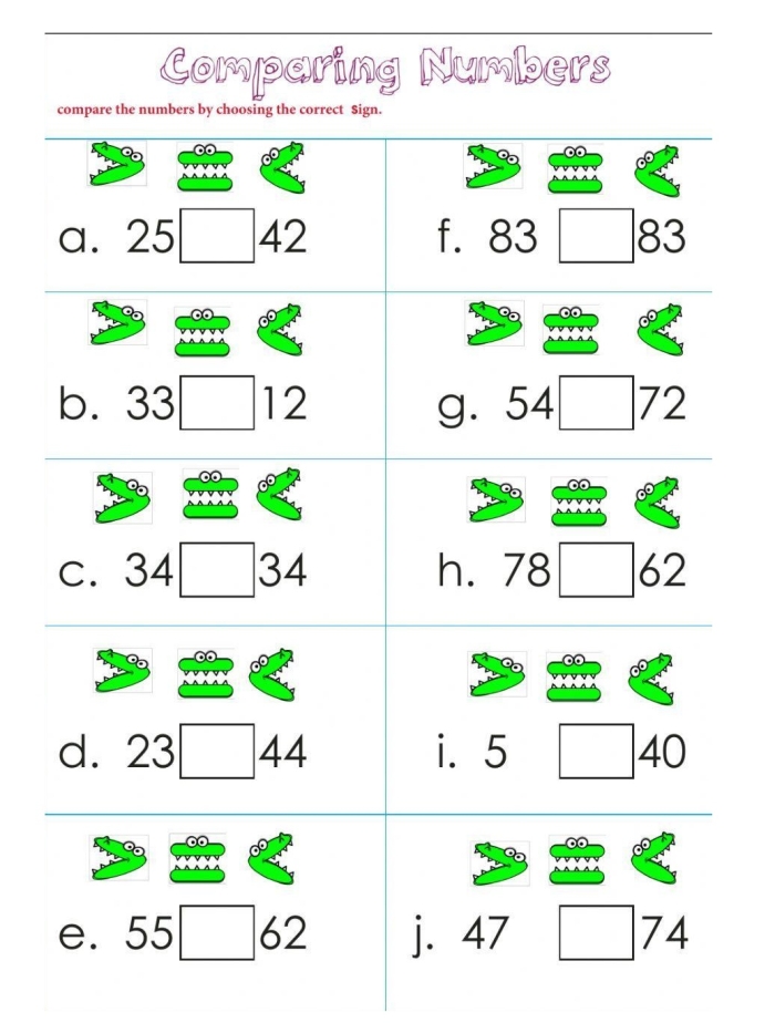 Pre-K geometry worksheet featuring pictures to help children compare objects by height age and weight