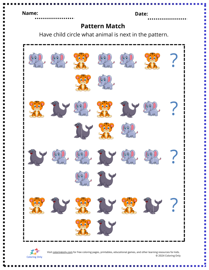 Children working on an Image Sequencing Assessment worksheet to showcase their sequencing abilities