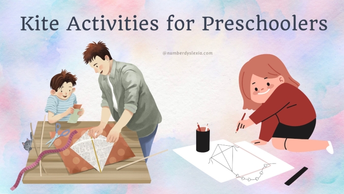 Pre-K color by number kite worksheet featuring numeric recognition tasks for image 19