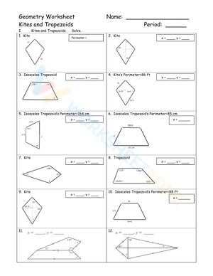 Pre-K worksheet featuring a kite outline with numbered sections for color recognition practice