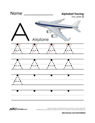 Pre-K reading worksheet featuring apples with uppercase and lowercase A letters for color practice