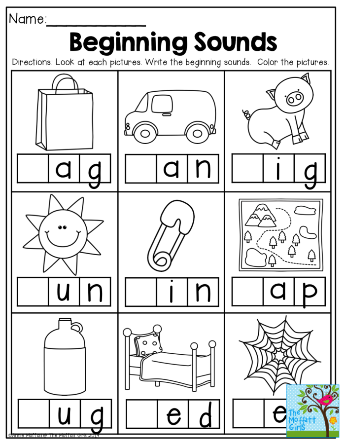 Colorful worksheet designed for Pre-K students focusing on the letter A to enhance early reading skills