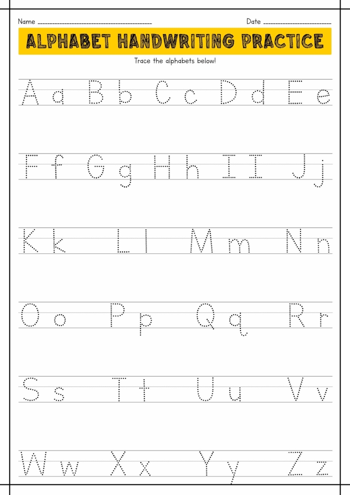 Alphabet Practice Worksheet B Number 25 Pre-K alphabet worksheet for practicing tracing and writing the letter B