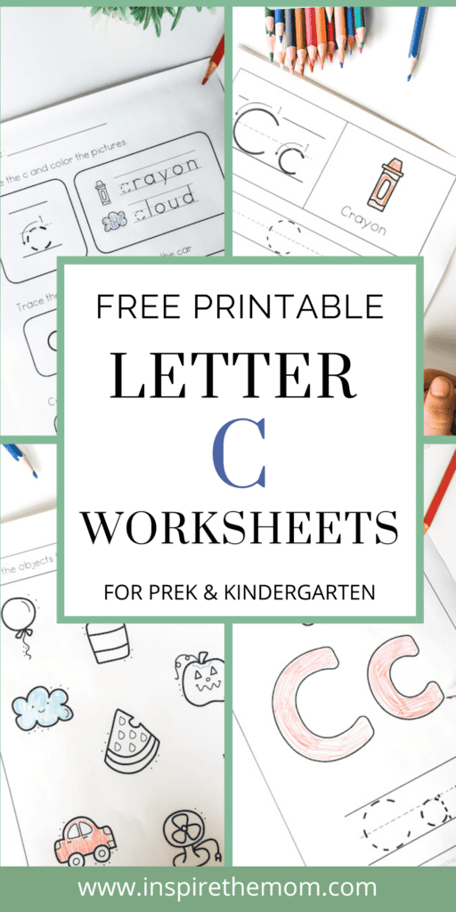 Worksheet featuring a fun activity for preschoolers to identify words that begin with the letter C