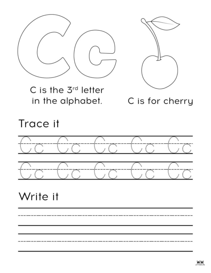 Hands-on worksheet for preschoolers to identify words starting with the letter C