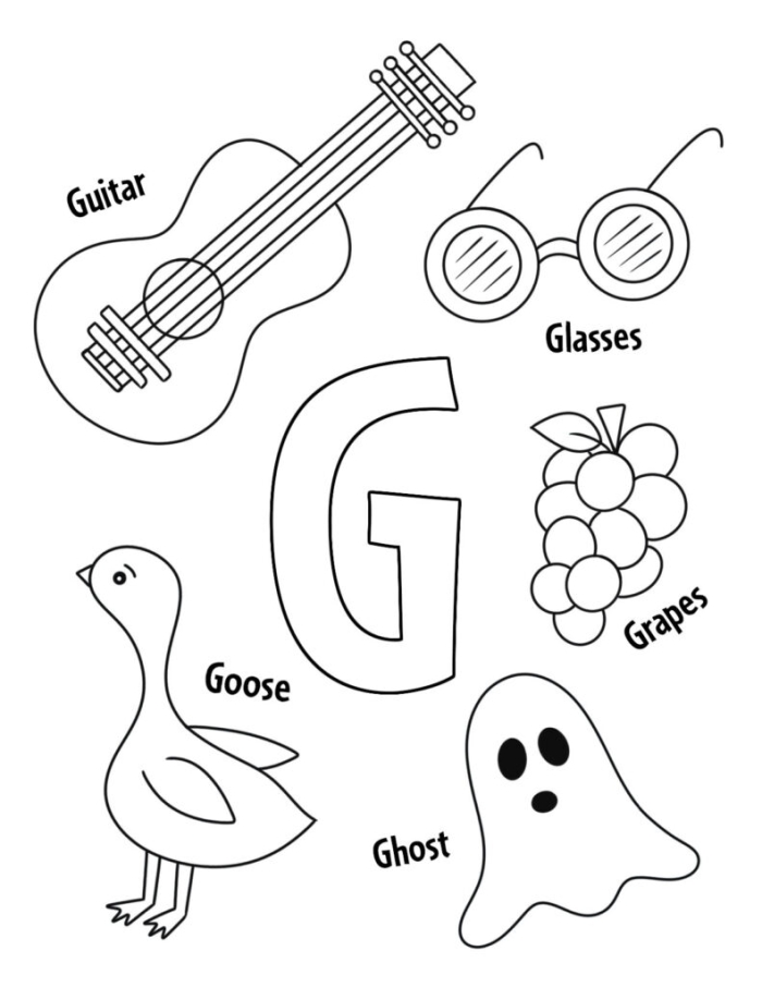 Interactive Letter G worksheet for preschool and early grade students Worksheet featuring letter G activities for young learners