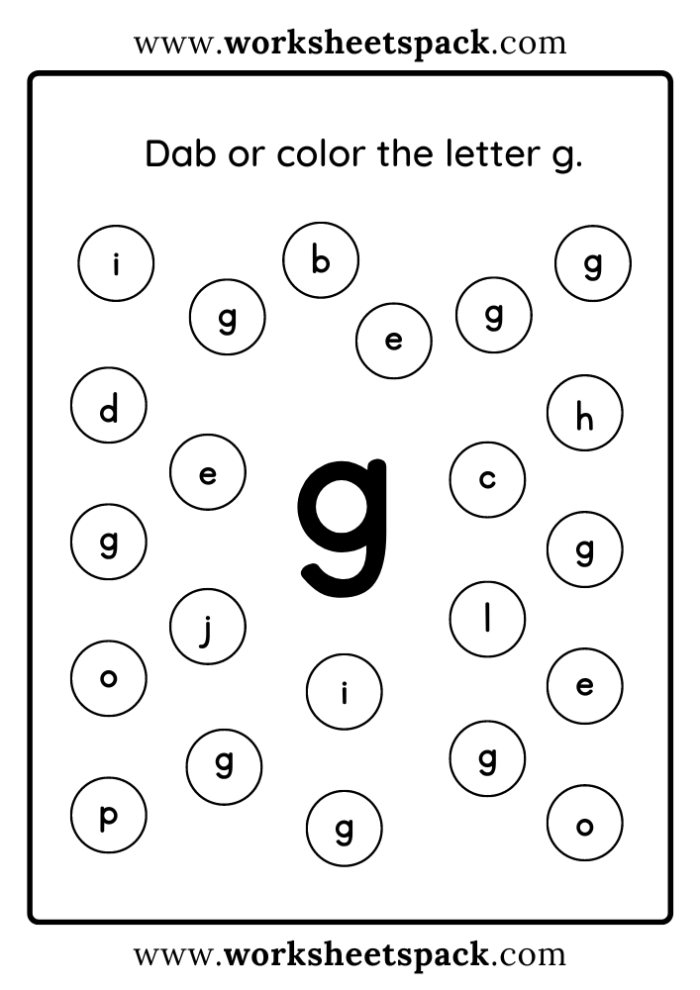 Interactive Letter G worksheet designed for preschool and early elementary students Worksheet featuring activities to identify words starting with the letter G for young learners