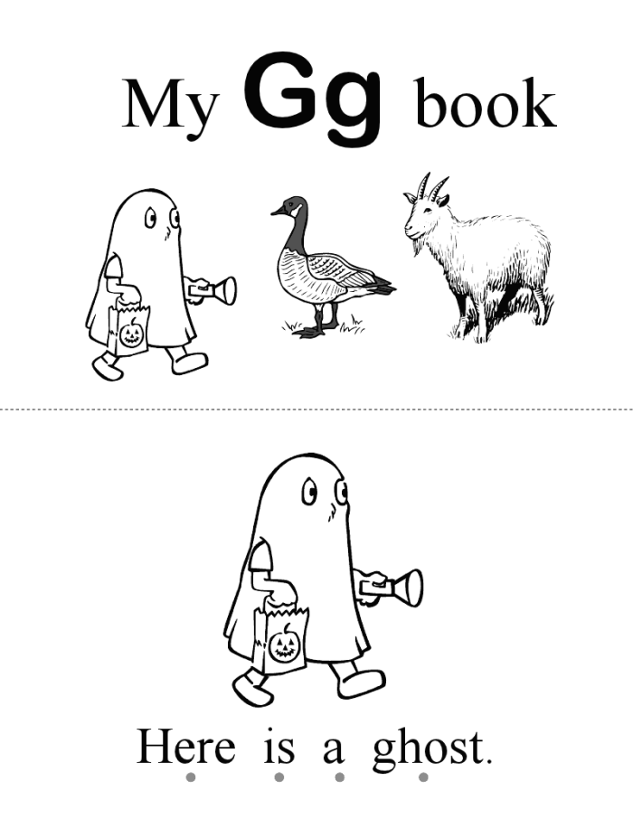 Interactive Letter G activity designed for preschool and kindergarten students Worksheet featuring words that begin with the letter G for early learners