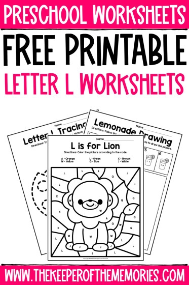 Interactive Letter L activity for preschool and early elementary students Worksheet for identifying words that begin with the letter L for young learners