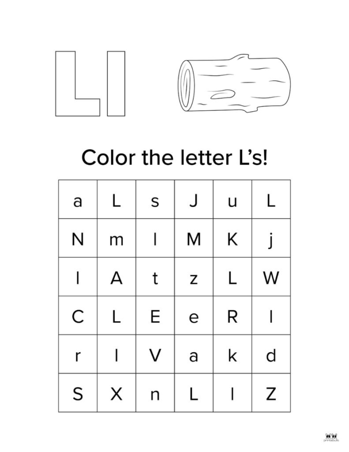 Engaging Letter L worksheet for young learners to identify initial sounds Worksheet featuring words that begin with the letter L for preschool and kindergarten activities