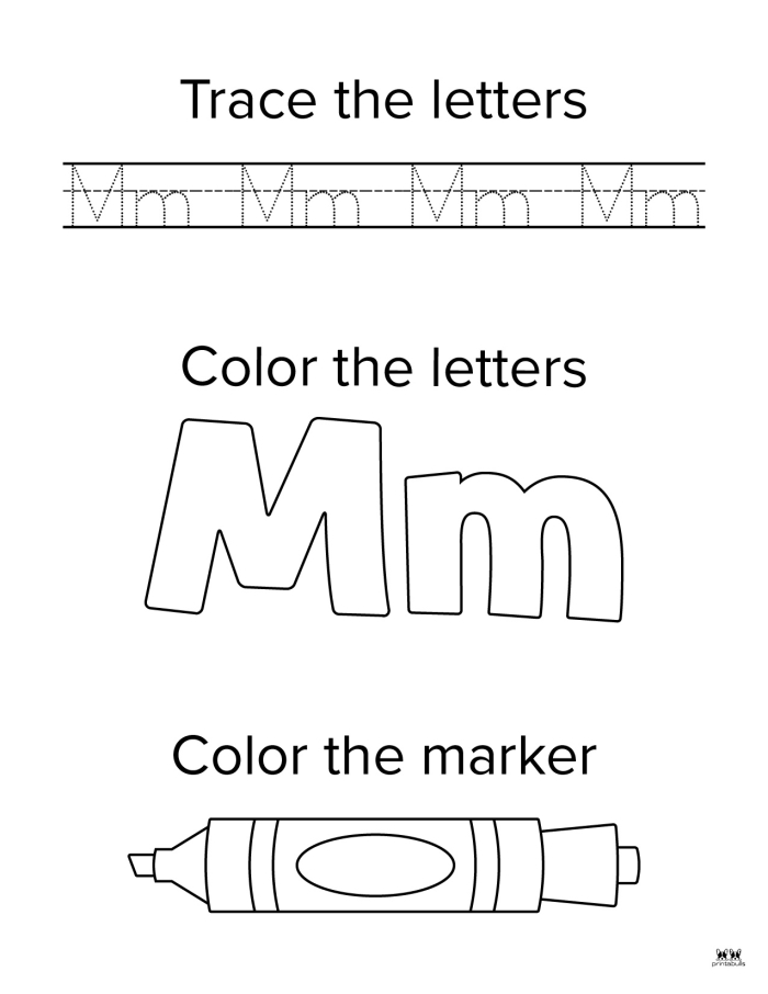 Engaging Letter M activity for preschool and early grade students Worksheet for identifying words that begin with the letter M for young learners