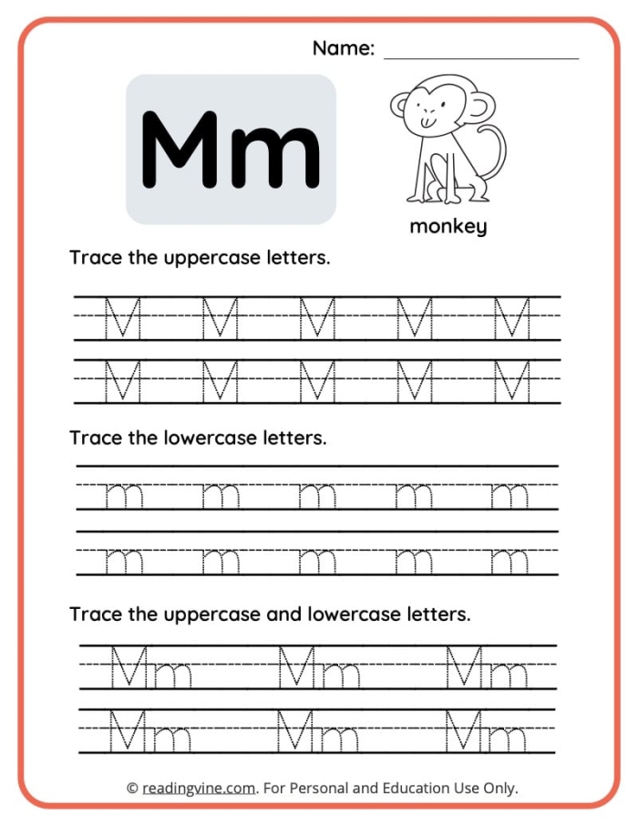 Worksheet featuring engaging activities focused on the letter M for preschoolers