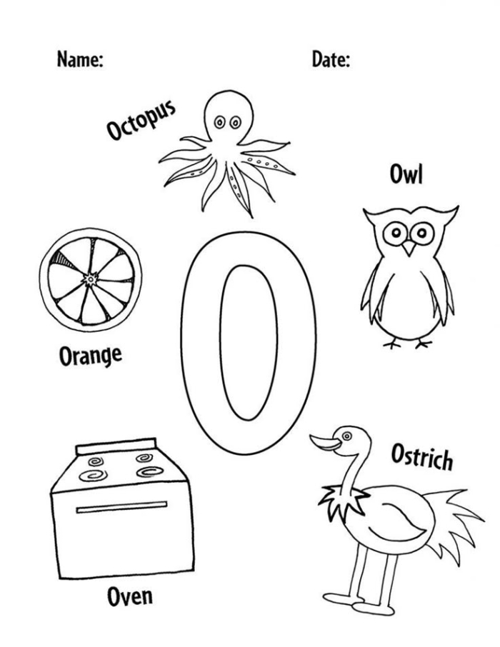 Engaging Letter O activity sheet for preschool and kindergarten students Worksheet for identifying words that begin with the letter O for early learners